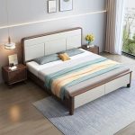 White Ash Wood Sleigh Bed – Classic Design