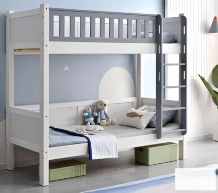 Timeless Wood Bunk Bed for Growing Kids