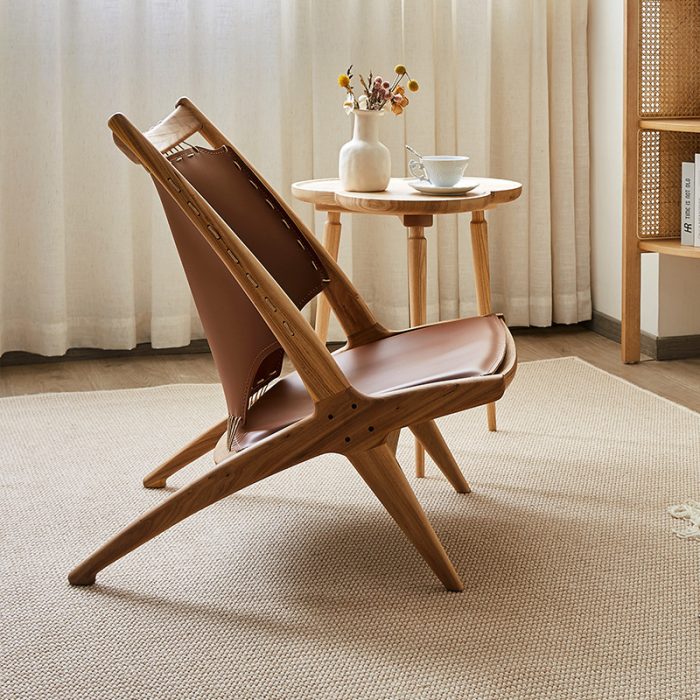 Scandinavian-Inspired Ash Armchair​​
