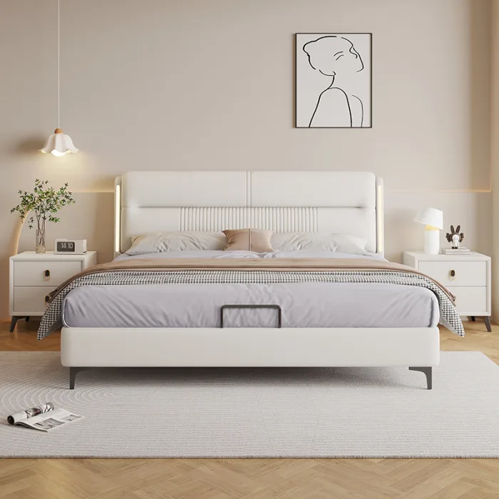 Modern Minimalist Upholstered Bed for Contemporary Bedrooms