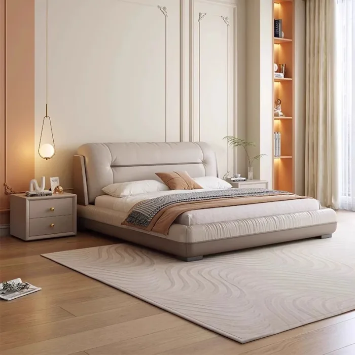 Modern Minimalist Upholstered Bed for Contemporary Bedrooms