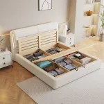 Modern Minimalist Upholstered Bed for Contemporary Bedrooms