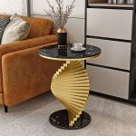 Modern Nordic Coffee Table with Sintered Stone Top and Metal Frame – Wholesale Supply