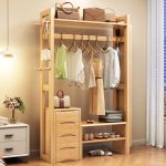 Modern Scandinavian Full-Length Mirror with Solid Wood Frame for Home Decor
