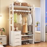 Modern Scandinavian Full-Length Mirror with Solid Wood Frame for Home Decor