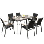 Elevate your exterior space with sophisticated dining options.
