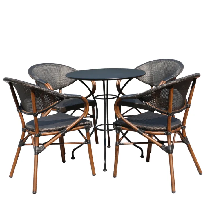 Enjoy meals outdoors with design-forward furniture.