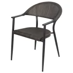 Outdoor cafe chairs with storage