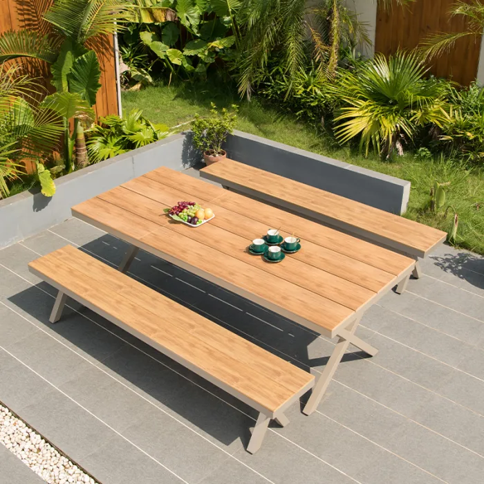 Experience relaxation and style in your outdoor dining area.