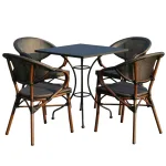 Elevate your exterior space with sophisticated dining options.