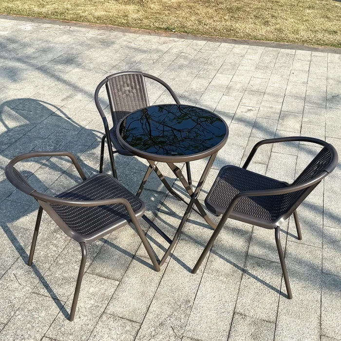 Elevate your outdoor dining experience with elegance and functionality.