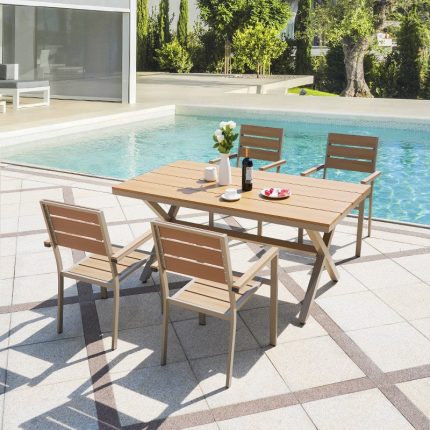 Elevate your outdoor dining experience with elegance and functionality.
