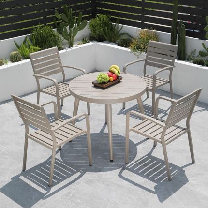 Create an outdoor oasis with versatile dining solutions.