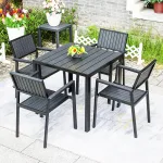 Elevate your exterior space with sophisticated dining options.