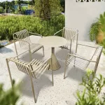 Elevate your exterior space with sophisticated dining options.
