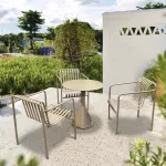 Elevate your exterior space with sophisticated dining options.