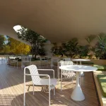 Elevate your exterior space with sophisticated dining options.