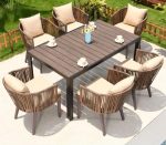 Experience relaxation and style in your outdoor dining area.