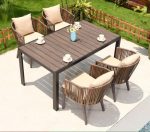 Experience relaxation and style in your outdoor dining area.