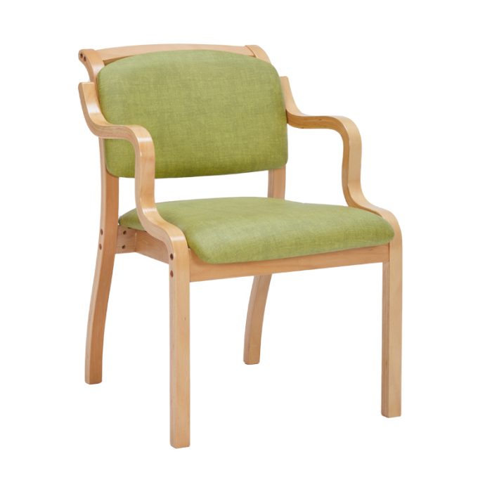 Premium Solid Wood Dining Chair with Cotton-Linen Upholstery for B2B Wholesale