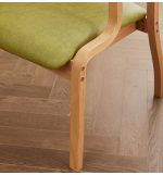 Premium Solid Wood Dining Chair with Cotton-Linen Upholstery for B2B Wholesale