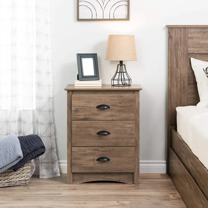 The Nordic modern bedside table enhances any room with its minimalist charm.