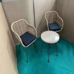 Lightweight aluminum mesh chairs