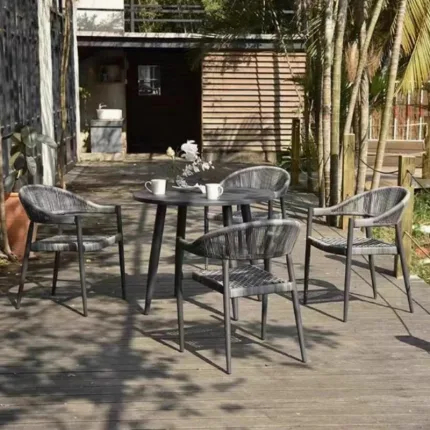 All-weather PE rattan chairs
