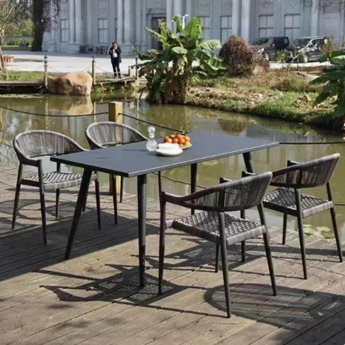 All-weather PE rattan chairs