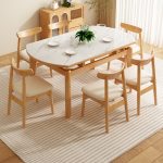 Scandinavian Minimalist Dining Set – Solid Wood Table and Chairs for B2B Wholesale