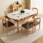 Scandinavian Minimalist Dining Set – Solid Wood Table and Chairs for B2B Wholesale