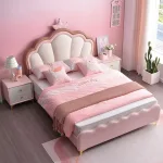 Scandinavian Minimalist Solid Wood Children’s Bed