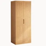 Scandinavian Modern Solid Red Oak Wood Bedroom Wardrobe – Perfect for Retailers and Distributors