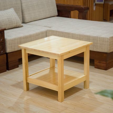 Scandinavian Solid Wood Coffee Table with Simple Design for Modern Homes