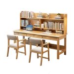 Scandinavian Solid Wood Desk with Clean Lines for Modern Work Environments