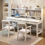 Scandinavian Solid Wood Desk with Clean Lines for Modern Work Environments