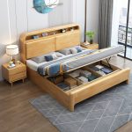 Scandinavian-Style Solid Wood Double Bed for B2B Furniture Distributors