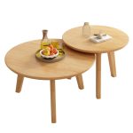 Elegant and timeless Scandinavian coffee table with intricate woodwork for style-conscious spaces.