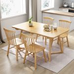 Simple and Elegant Solid Wood Dining Table with Scandinavian Appeal
