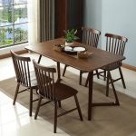 Simple and Elegant Solid Wood Dining Table with Scandinavian Appeal