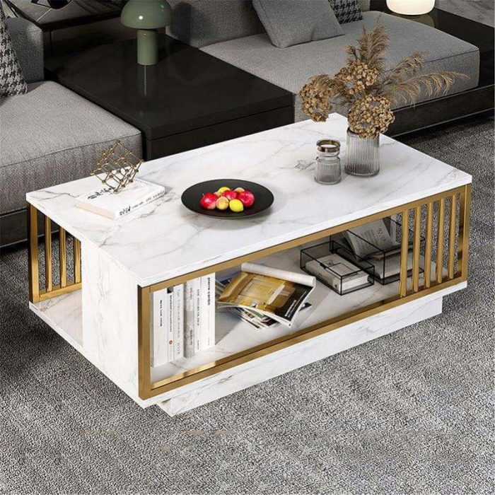 Sintered Stone Top Nordic Coffee Table – Wholesale Supply for Modern Spaces