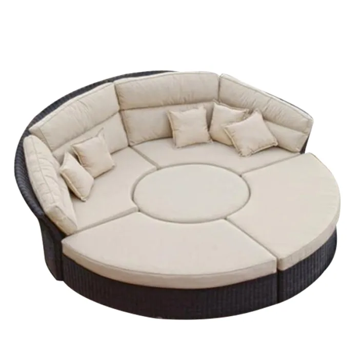 Sleek Minimalist Beach Lounge Bed for Outdoor Living