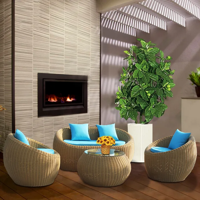 Sleek Modern Minimalist Outdoor Courtyard Sofa for Elegant Exteriors
