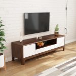 Sleek Scandinavian Solid Wood TV Stand for Modern Home Decor