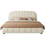 Sleek Upholstered Bed with Clean Lines for Modern Homes