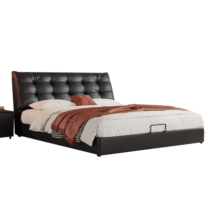 Sleek Upholstered Bed with Clean Lines for Modern Homes