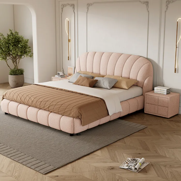 Sleek Upholstered Bed with Clean Lines for Modern Homes