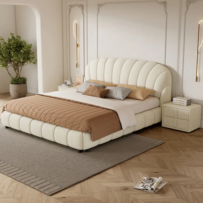 Sleek Upholstered Bed with Clean Lines for Modern Homes