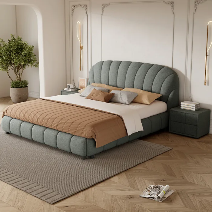 Sleek Upholstered Bed with Clean Lines for Modern Homes