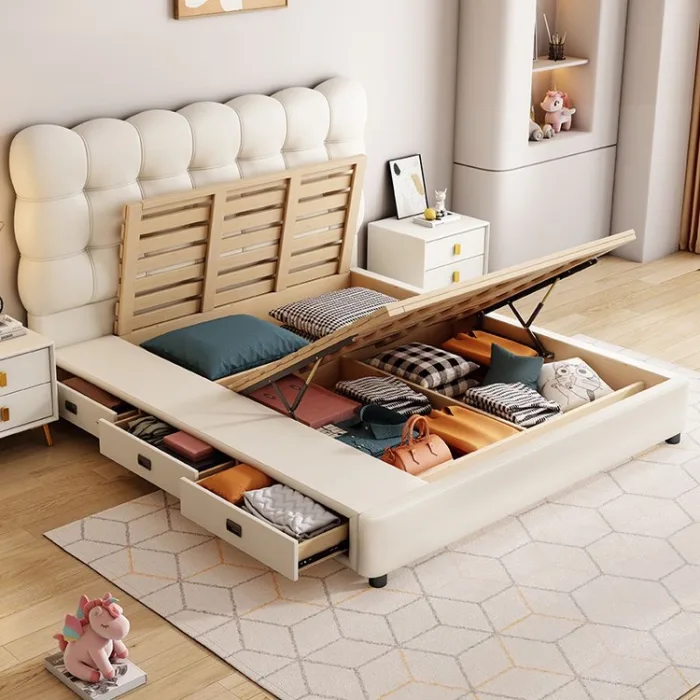 Soft Upholstered Bed with Simple, Timeless Design
